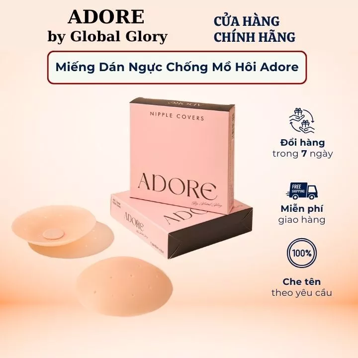 Miếng Dán Ngực chống đọng mồ hôi Adore By Global Glory có lỗ thoáng khí chống nước tái sử dụng nhiều lần