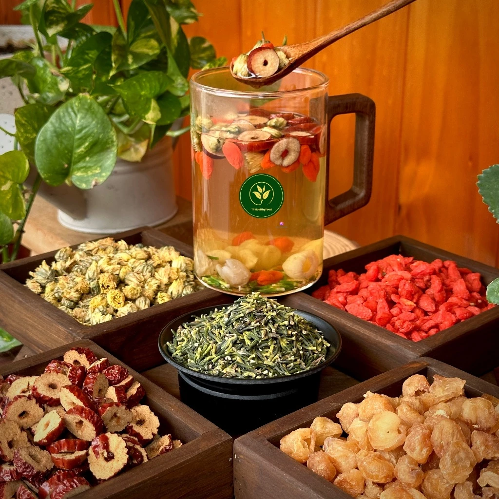 Hộp Trà Dưỡng Tâm An Thần. Hỗ Trợ Ngủ Ngon, Đẹp Da - TP HEALTH FOOD