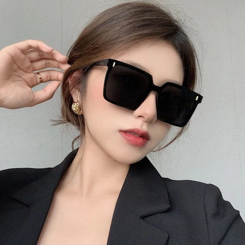 Kính râm nam nữ KR22 kính mát gọng vuông thời trang phong cách