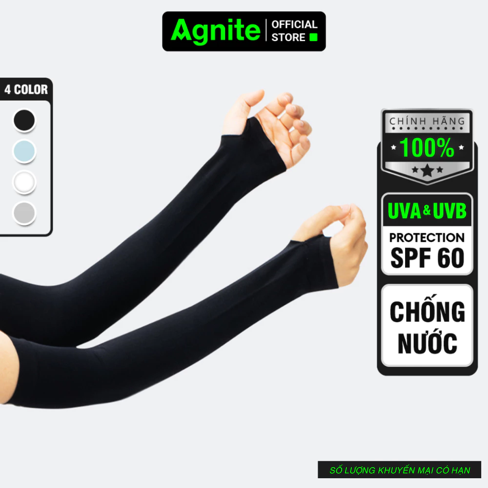 [NEW] Đôi Găng Tay Chống Nắng Nam Nữ Agnite Deli Chống Tia UV SPF60 Bao Tay Phượt Du Lịch Chất Liệu Thoáng