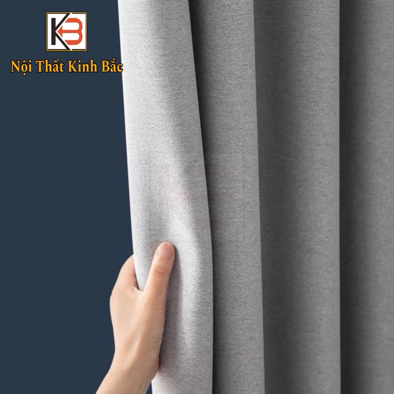 [ RÈM SIZE LỚN KB03 ] Rèm cửa chính vải thô dệt 5 lớp, rèm ngăn phòng che điều hòa phòng khách