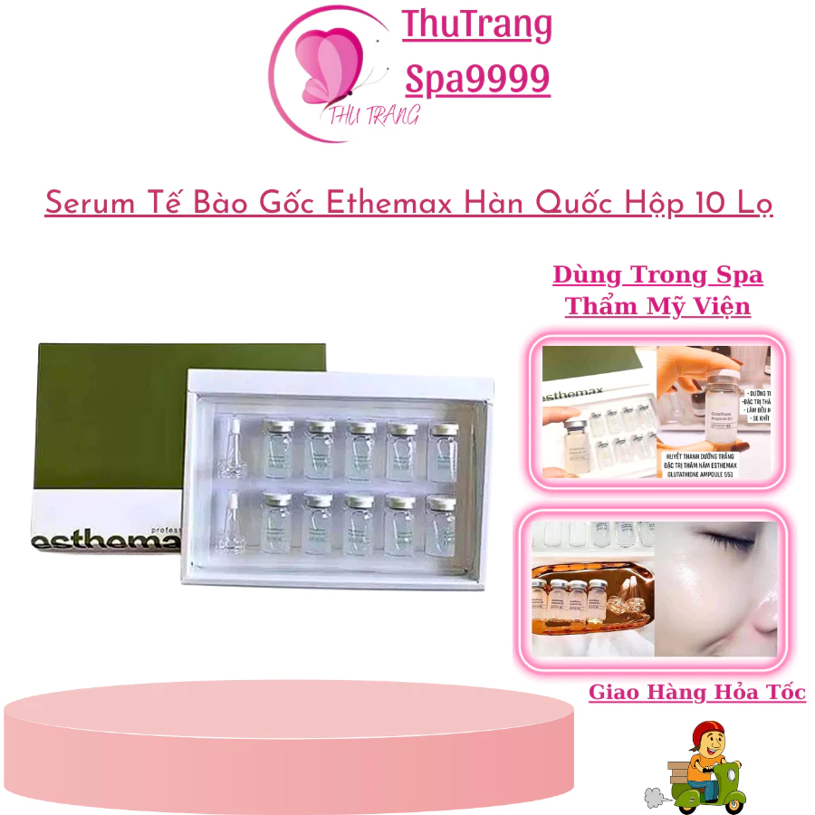 Tế Bào Gốc Truyền Trắng Glutathione Esthemax | Chính Hãng Hàn Quốc Serum Chăm Sóc Da Mặt