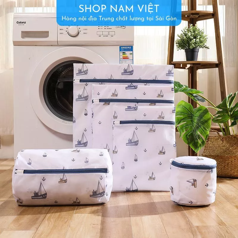 Túi Giặt Bảo Vệ Quần Áo Có Hoa Văn - Nhiều Kích Cỡ