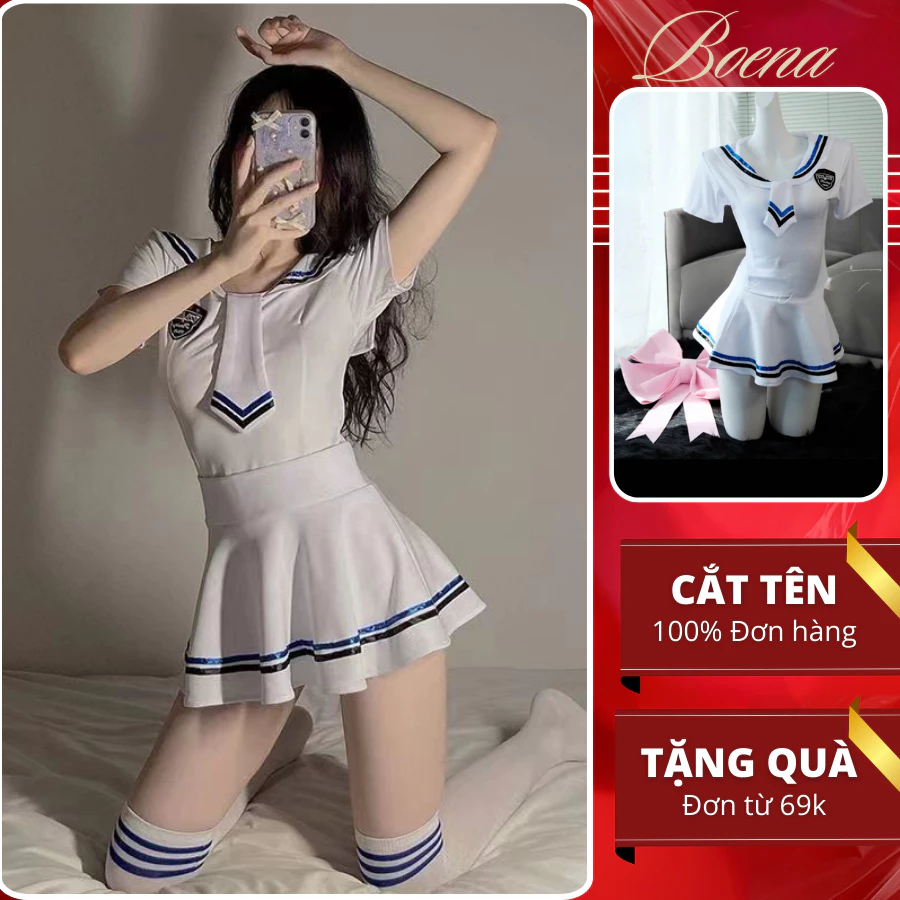 [6860] Set Cosplay Trang phục Học Sinh BOENA Sexy Cao Cấp
