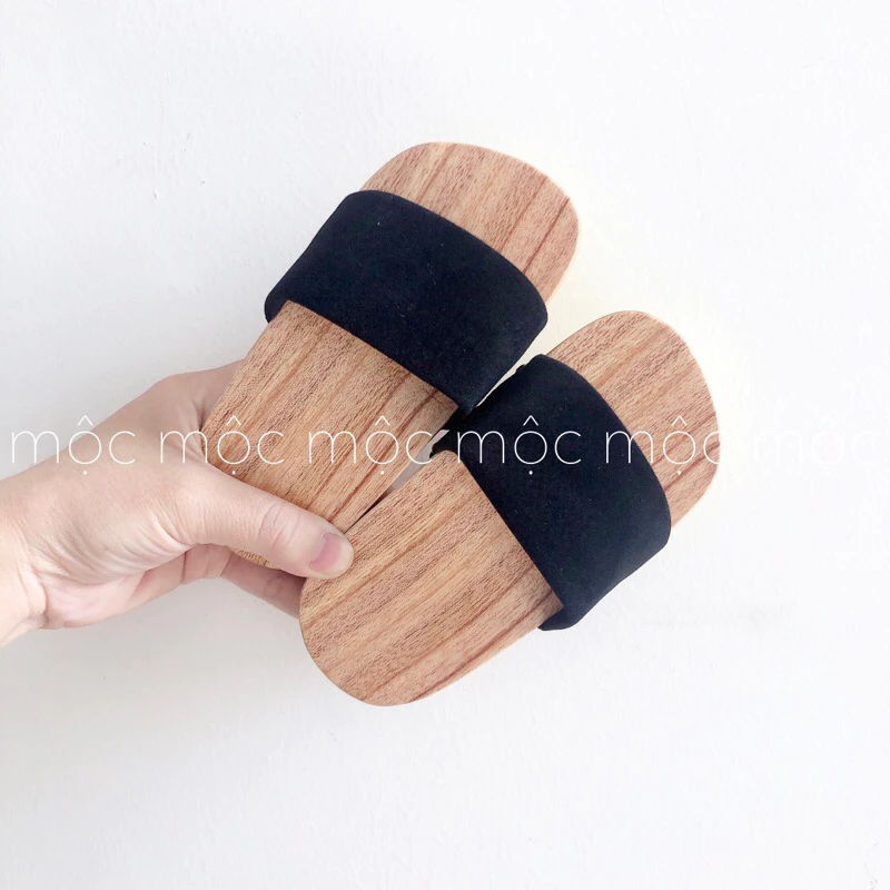 guốc mộc cho bé [KHÔNG TRỪ HAO - CHÂN NHỎ LÙI SIZE] guốc gỗ trẻ em phối bà ba, phối áo dài