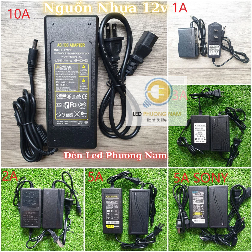 Bộ Đổi Nguồn 12v 1A - 2A - 3A - 5A - 10A (Bộ Chuyển Đổi 220v-->12v)