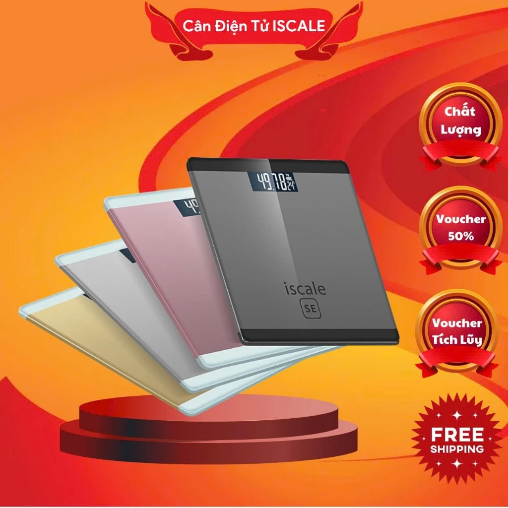 Cân Điện Tử, Cân Sức Khỏe ISCALE PHONE - Cân Gia Đình Trọng Lượng Tối Đa 200Kg tiện lợi cho gia đình New