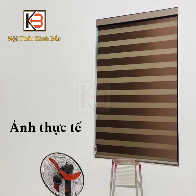 Rèm cầu vồng màu Nâu-Rèm cửa sổ hiện đại nhiều kích thước cản sáng 95%