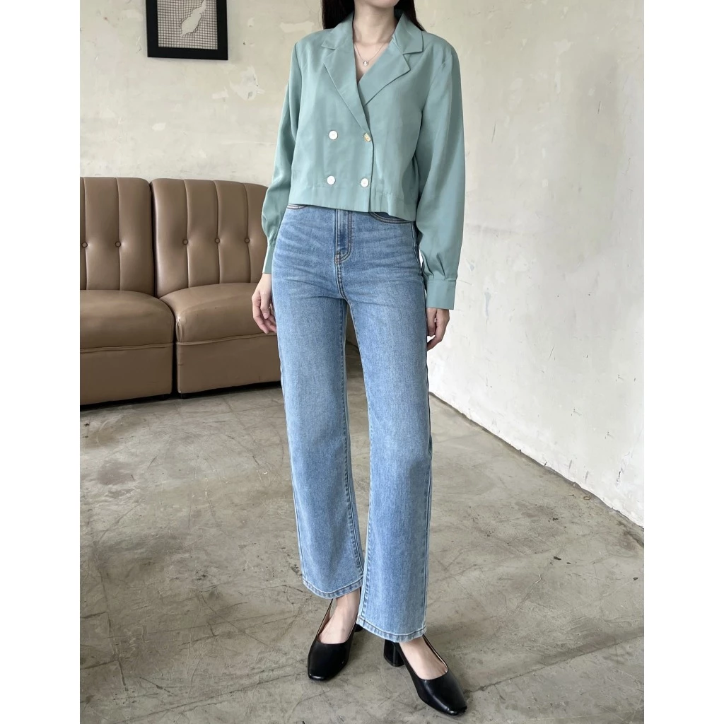 Bộ Sưu Tập Quần Jean Ống Đứng Co Giãn BS Jeans Mềm, Lưng Cao, Đa Dạng Kiểu