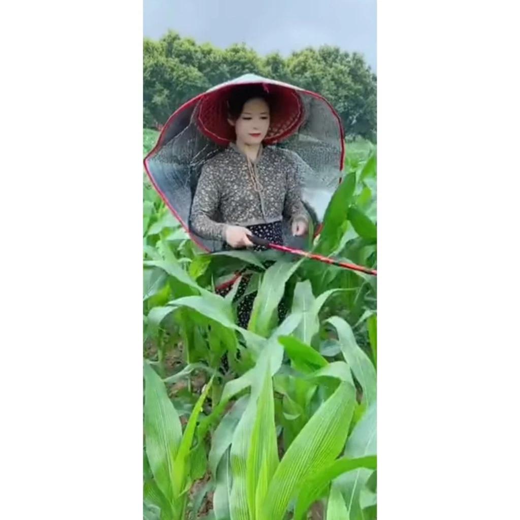 Compo 2 miếng cách nhiệt toàn thân chống nắng che mưa phù hợp với cô bác lao động ngoài trời