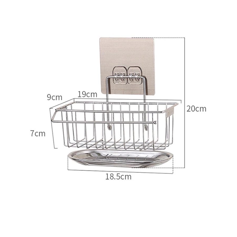Giá để đồ rửa chén bát inox 304 có khay hứng nước tiện dụng- VH828