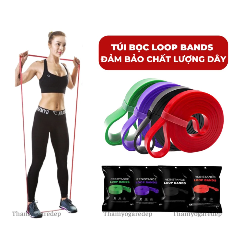 Dây Kháng Lực  POWER BAND Hỗ Trợ Tập Gym ,Tập Yoga, Tập Tay, Chân, Toàn Thân, Tập Toàn Thân Đa Năng