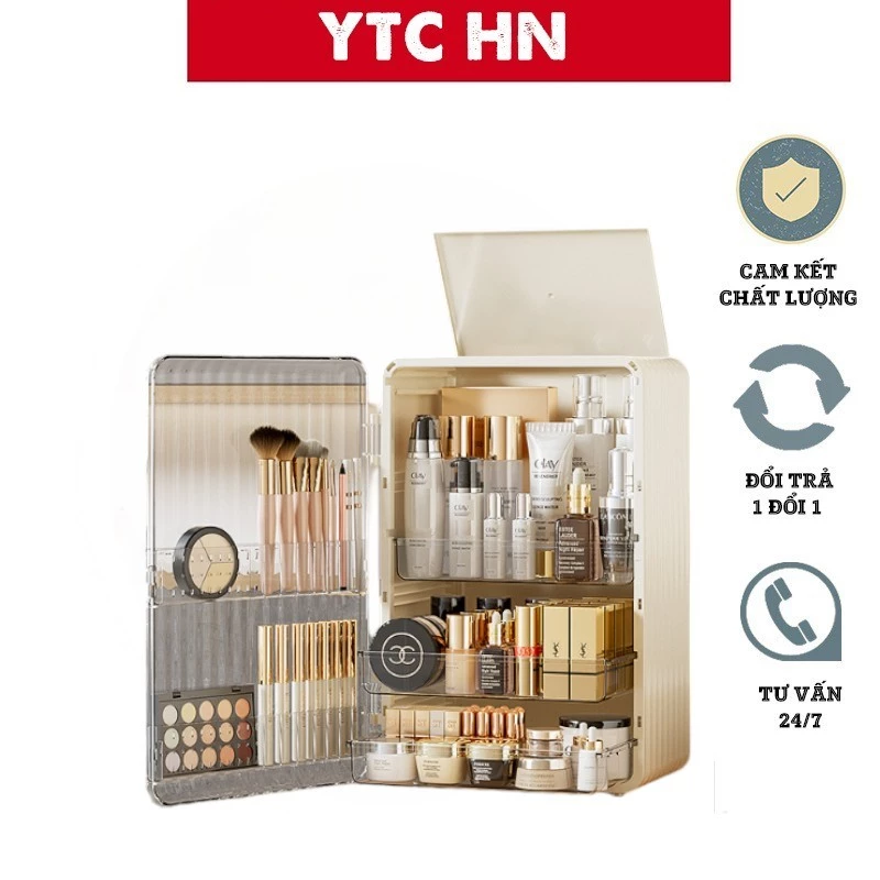 Kệ Đựng Mỹ Phẩm YTC Cao Cấp Loại Lớn Chống Bụi Chống Nước Tiện Lợi