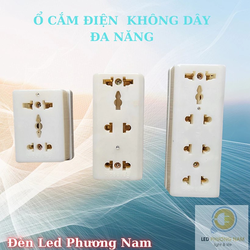 [COMBO 2 ] Ổ Cắm Điện Không Dây ABS, xuất xứ Việt Nam
