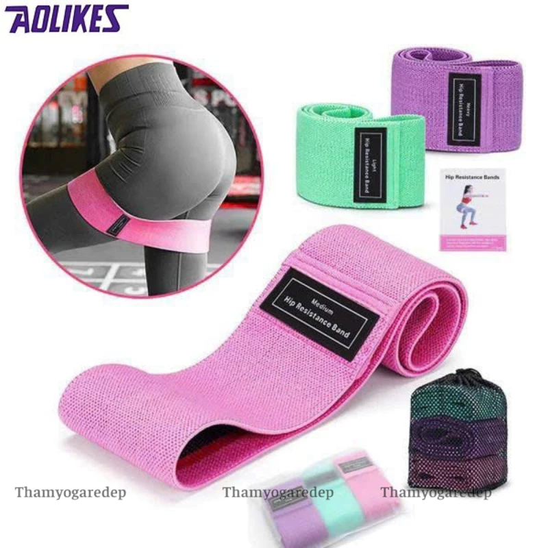 Dây Kháng Lực Tập Mông Chân Đùi Aolikes Phiên Bản Mới ( Tặng Túi Lưới) 3604