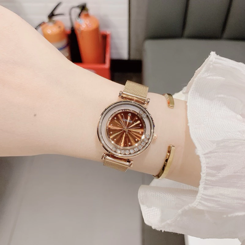 Đồng Hồ Nữ Gossie Mành Xoay Khoá Thông Minh Cao Cấp