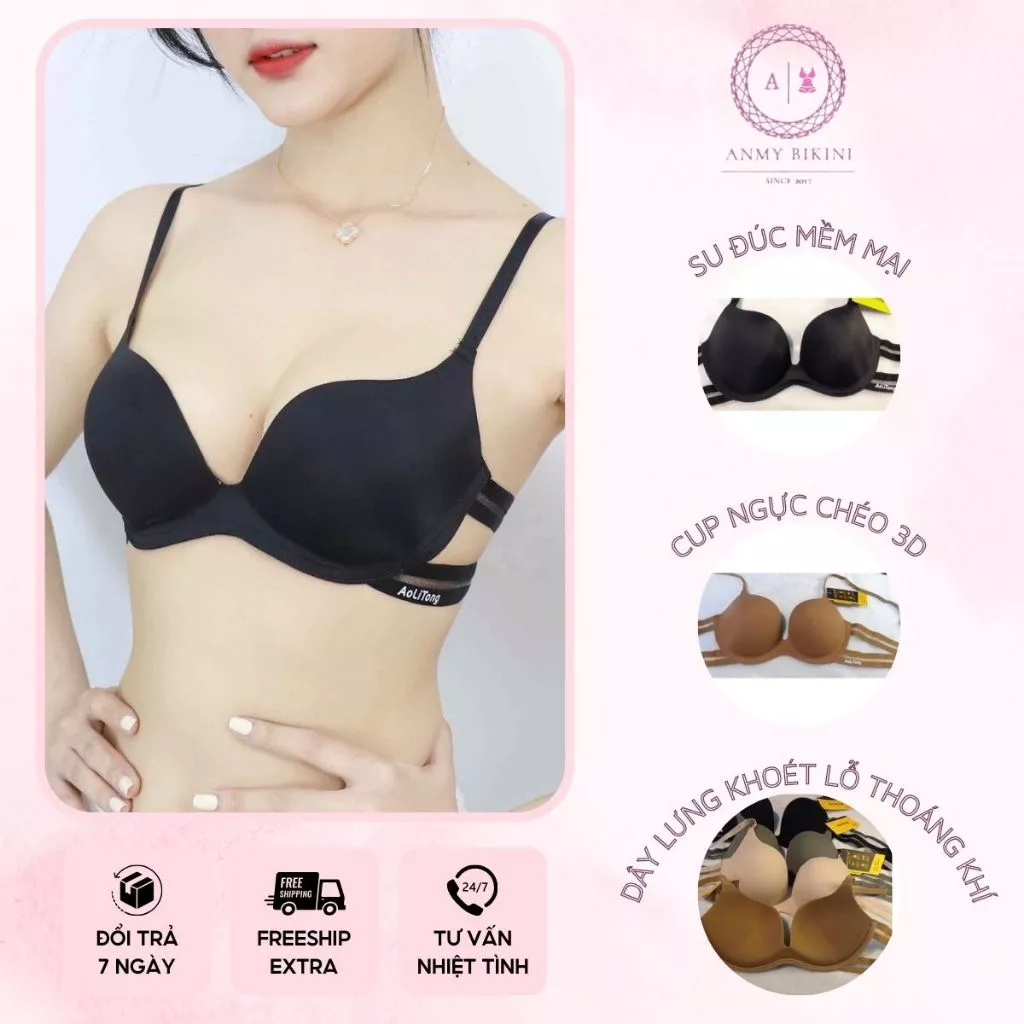 Áo Ngực Đúc Su 2026 Chất Liệu Cao Cấp Công Nghệ 3D Nân Đỡ Ôm Sát Chống Chảy Xệ Đệm Dày Êm Ái - AL 2026