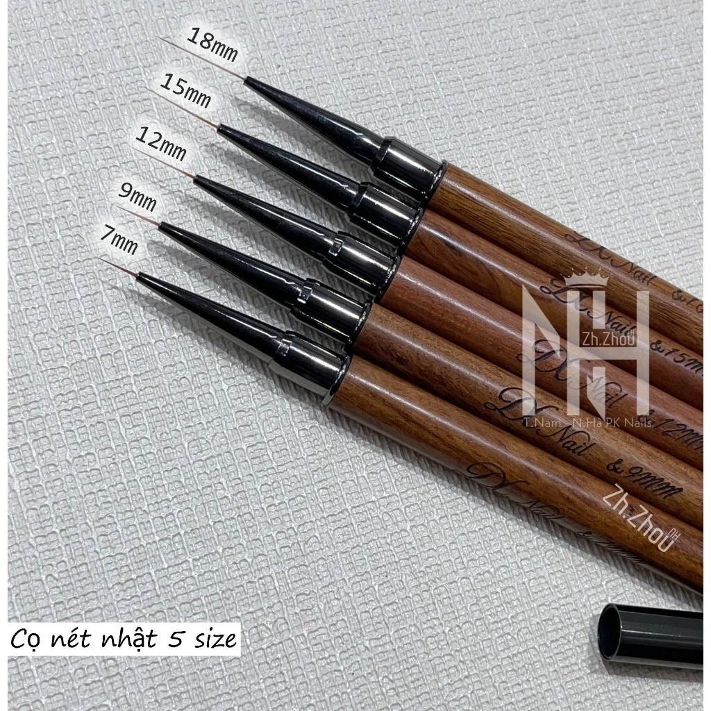Cọ nét nhật, Cọ râu cán gỗ , Cọ vẽ nét, cọ vẽ hoạt hình, cọ lông chồn , phụ kiện nail chính hãng