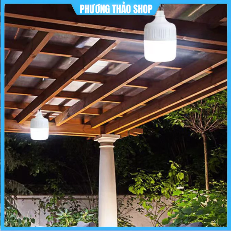 Bóng Tích Điện 300W Đa Năng Kèm Móc Treo Đèn Led , bảo hành 12 tháng