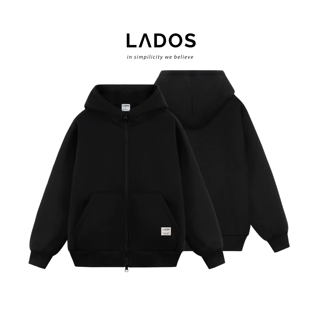 Áo khoác nỉ cotton nam LADOS-2115 có nón, chất nỉ chân cua cao cấp dày dặn phong cách trẻ trung