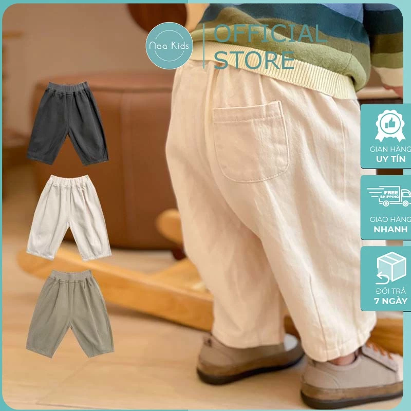 (Hàng QCCC) Quần kaki cho bé trai ,Quần dài kaki bomber phong cách hàn quốc cho bé size 0-3 tuổi