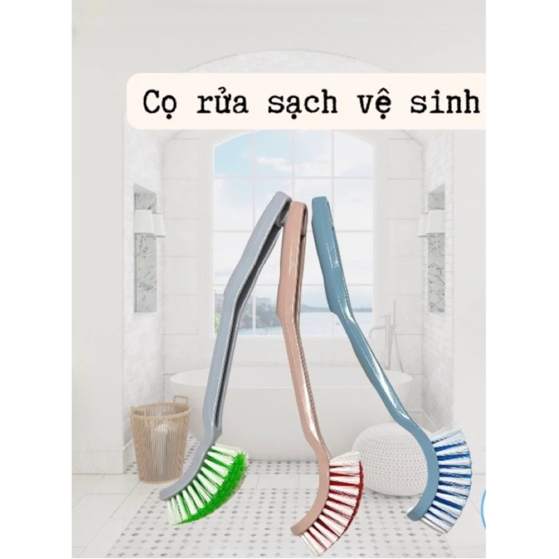 Chổi cọ nhà vệ sinh Việt Nhật (5852), Cây cọ toilet bồn cầu đa năng