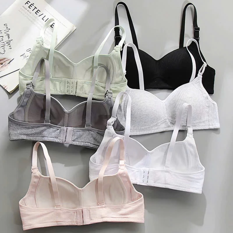 Áo Lót Nữ Cotton Không Gọng, Áo Ngực Nữ Mút Mỏng Nâng Ngực Học Sinh Bra138