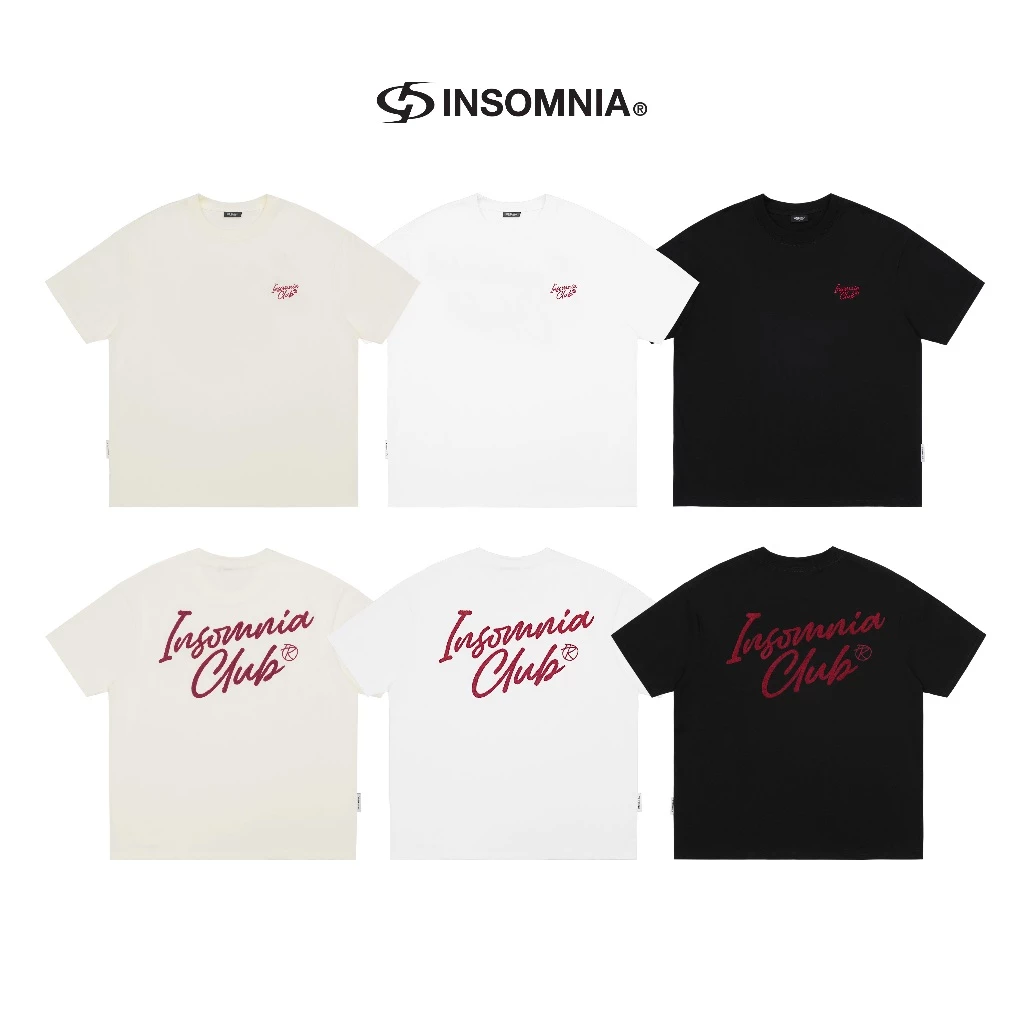 Áo Thun Boxy 280GSM Thêu Xù Ver 2 INSOMNIA Unisex Local Brand - TS029