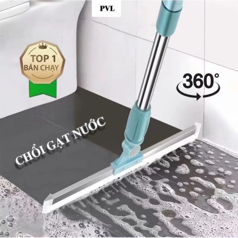 Chổi Gạt Nước Sàn Nhà Tắm PVL 35cm, 52cm Quét Nhà Thông Minh Gạt Sạch Nhà Tắm Chống Trượt