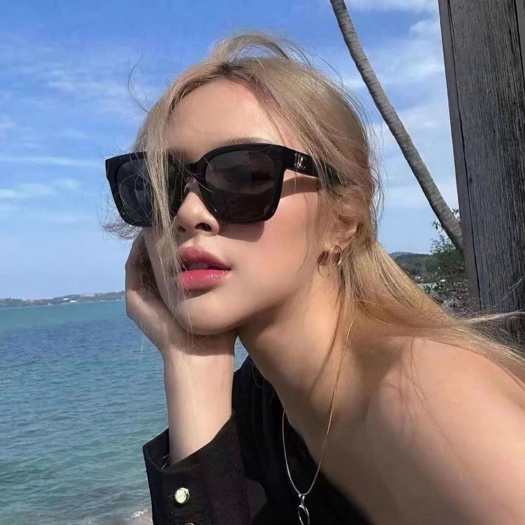 Kính mát nữ KR24 kính râm gọng vuông thời trang cá tính phong cách Hàn Quốc