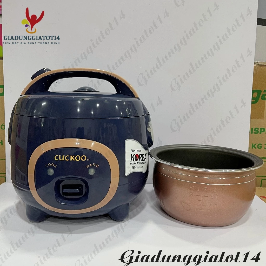 Nồi cơm điện Cudkoo CR387/388 dung tích 1L-1L2-1L8-2L2-Lòng nồi chống dính-Bảo hành 12 tháng