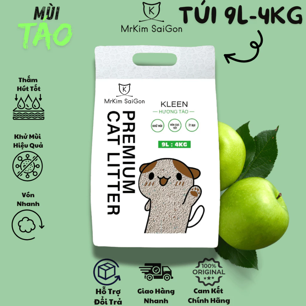 Cát Vệ Sinh Cho Mèo 4kg (Bao Bì Mới)  - Premium Cat Litter