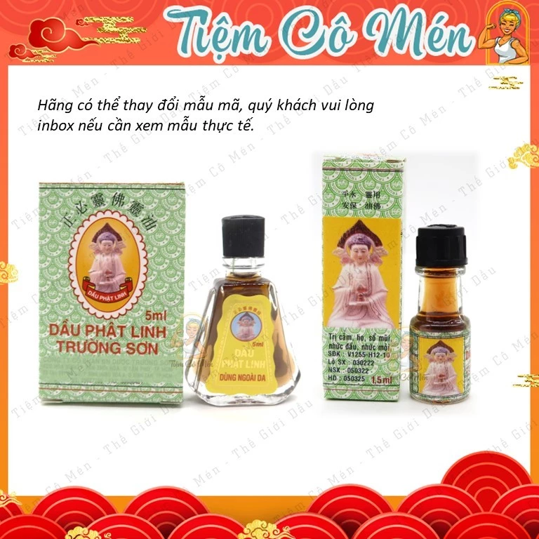 Dầu Phật Linh Trường Sơn chai 1,5ml - 5ml
