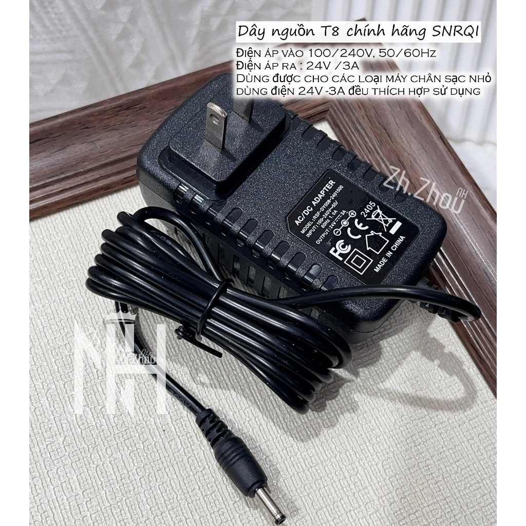 Dây nguồn máy hơ T8,T10,T11 , dây sạc máy hơ t8, dây sạc T8, sạc t10, sạc t11