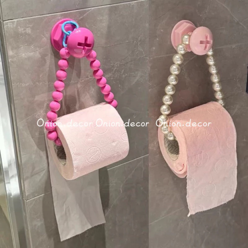 Móc đinh + dây vòng ngọc treo giấy maccaron decor