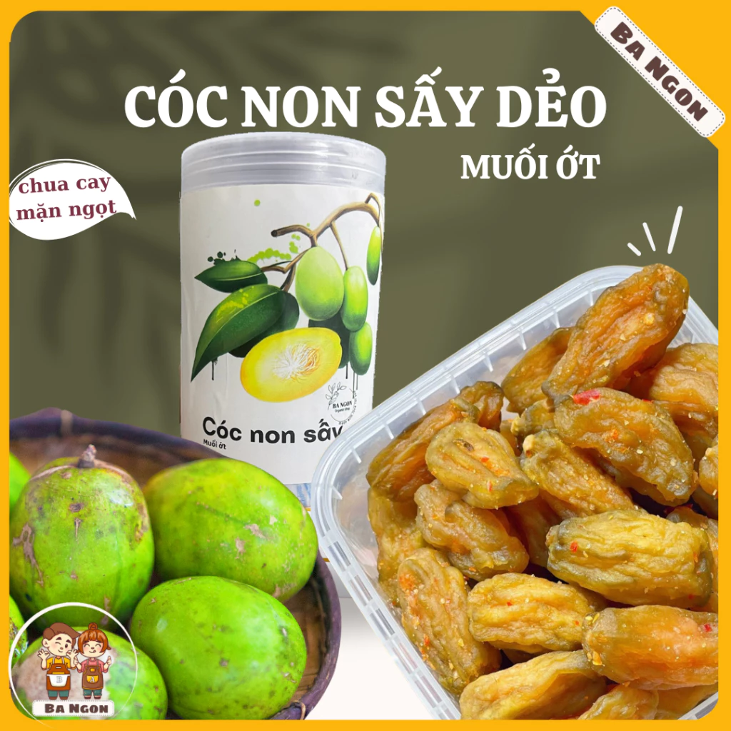 Cóc non sấy muối ớt - cóc non sấy dẻo chua cay mặn ngọt