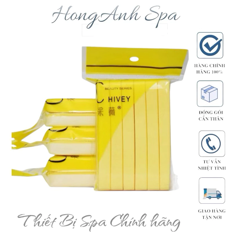 Bọt biển - Bông nở rửa mặt Chivey 12 miếng