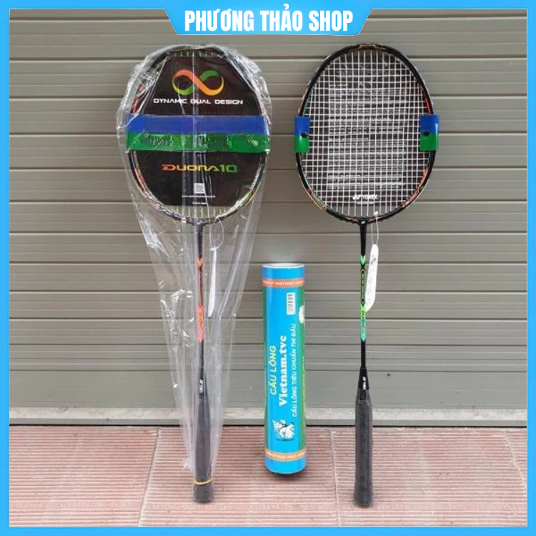Vợt cầu lông 100% khung nhẹ giá rẻ căng sẵn 8.1-9kg siêu bền siêu nhẹ ,tặng kèm 3 quả cầu