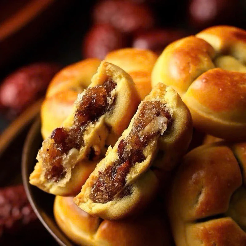 Bánh Táo Đỏ Óc Chó Chà Là, Bánh Táo Đỏ Không Đường Ăn Kiêng - ăn vặt nhà heo