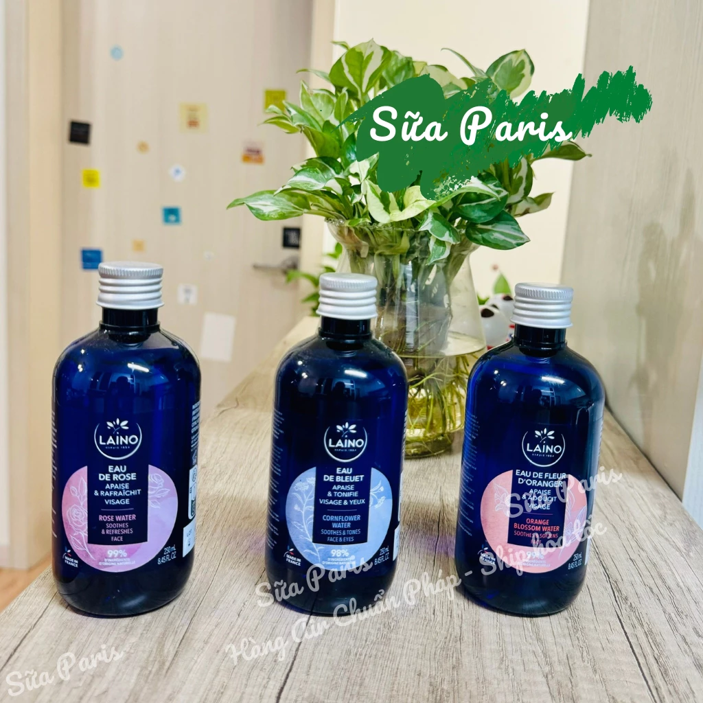Nước hoa hồng hữu cơ LAINO toner 250ml nội địa của Pháp_Sữa Paris Aderma