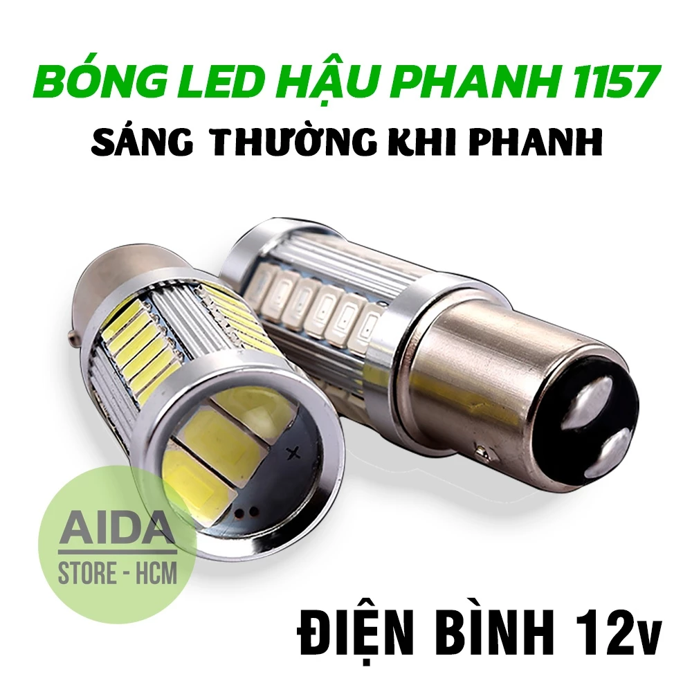 01 bóng 33SMD LED phanh, stop 18W thấu kính, chuẩn 1157 33SMD 5630