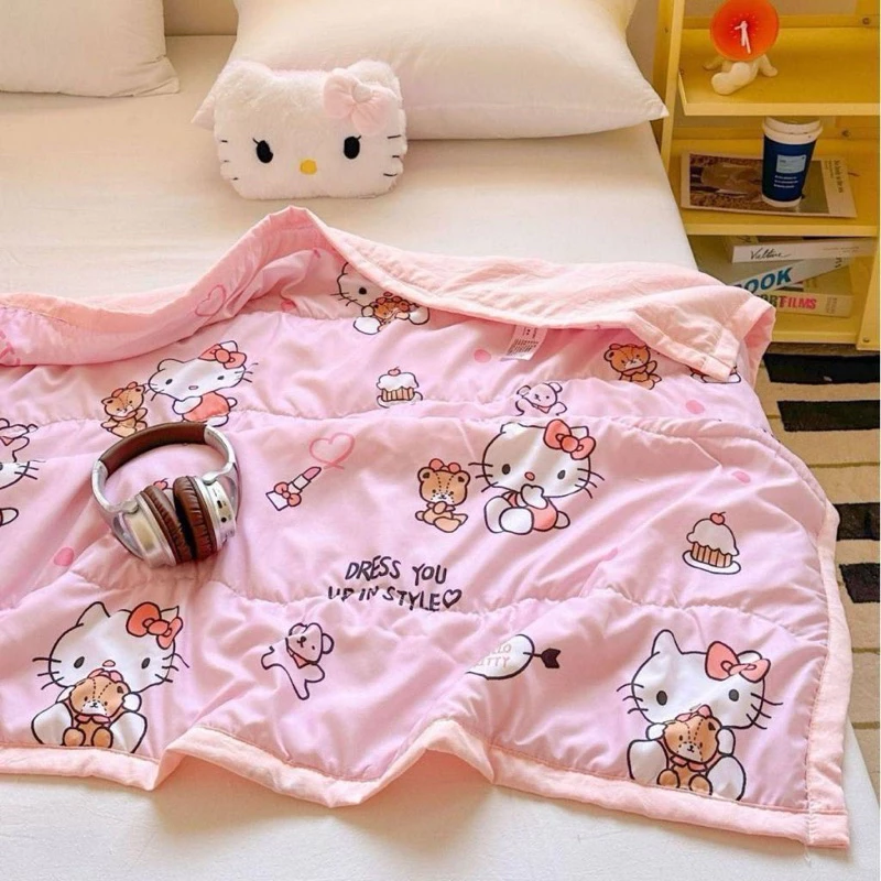 Chăn cotton đũi cho trẻ em, mền mang đi học kích thước 110x150cm hàng loại đẹp