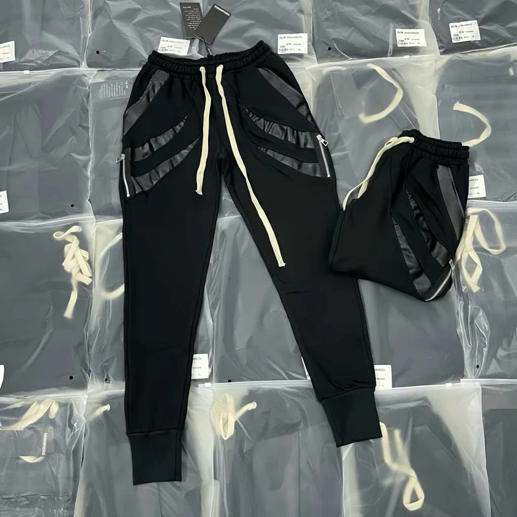Quần Dài Jorgger Nam Đết Quy 12. Dé Tiny Phối Da Mix Khóa Siêu Hót - Quần Jogger Nam Chất Nỉ Chân Cua Siêu Chất Hottrend