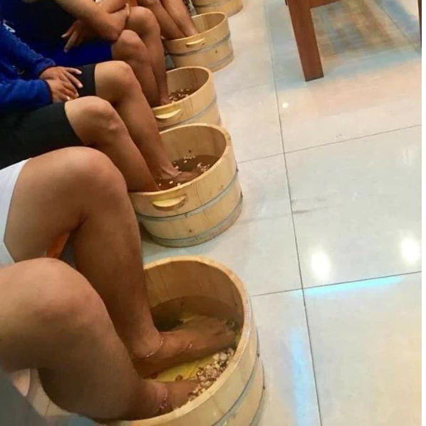 Chậu ngâm chân làm Nail ⚡ MẪU MỚI ⚡ bồn ngâm chân bằng gỗ vô cùng thân thiện với môi trường