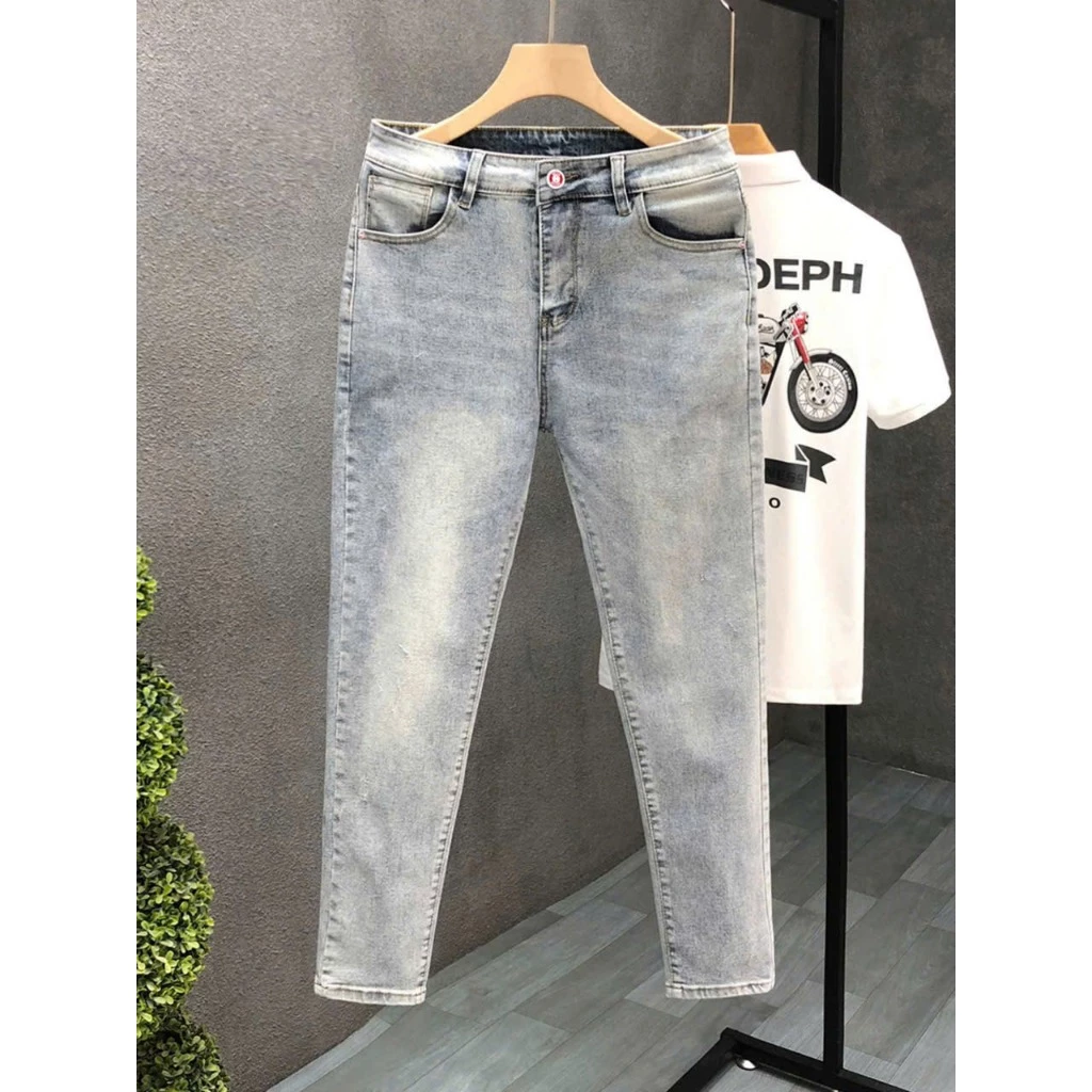 QUẦN JEAN NAM VẢI CO GIÃN DÀY ĐẸP MẶC MÁT THOẢI MÁI PHÔM ÔM NHẸ BODY TÔN DÁNG X1 774 QJN