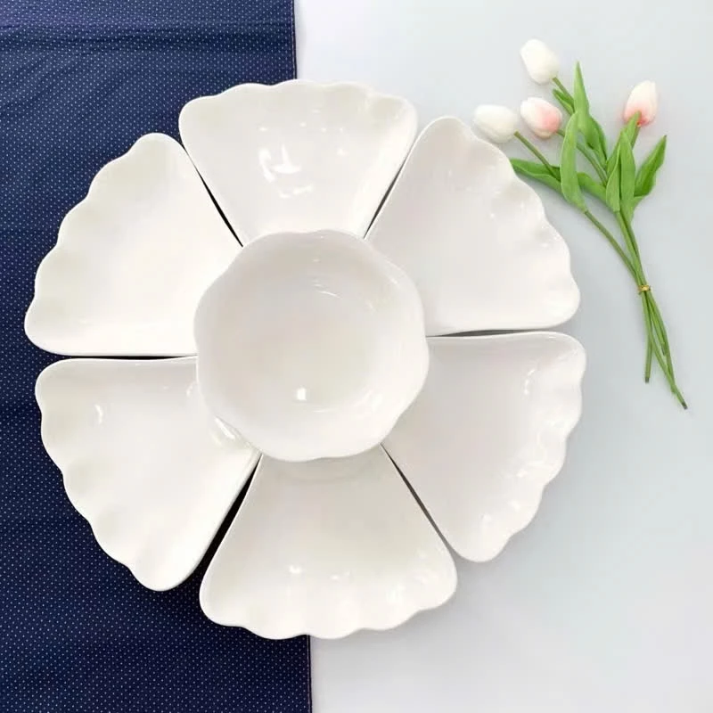 Bộ bát đĩa hoa mặt trời nguyên sinh - Set bộ bát dĩa rẻ đẹp sang trọng thắp hương bày ban thờ cúng gia tiên