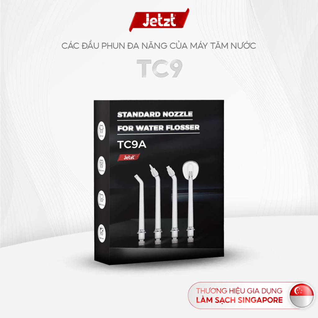 Bộ 4 đầu thay thế máy tăm nước Jetzt Care TC9A