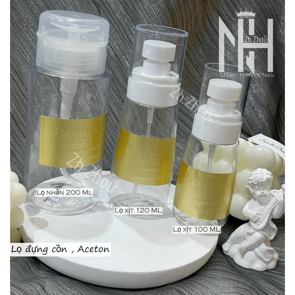 Lọ đựng dung dịch axeton JOFULNAIL, lọ xịt, lọ đựng dung dịch tẩy móng , nước lau gel