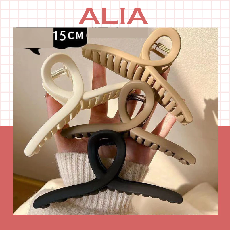 Kẹp Tóc Khổng Lồ 15cm,13cm Bằng Nhựa Acrylic Dễ Thương Phong Cách Hàn Quốc Dành Cho Nữ-ALIA