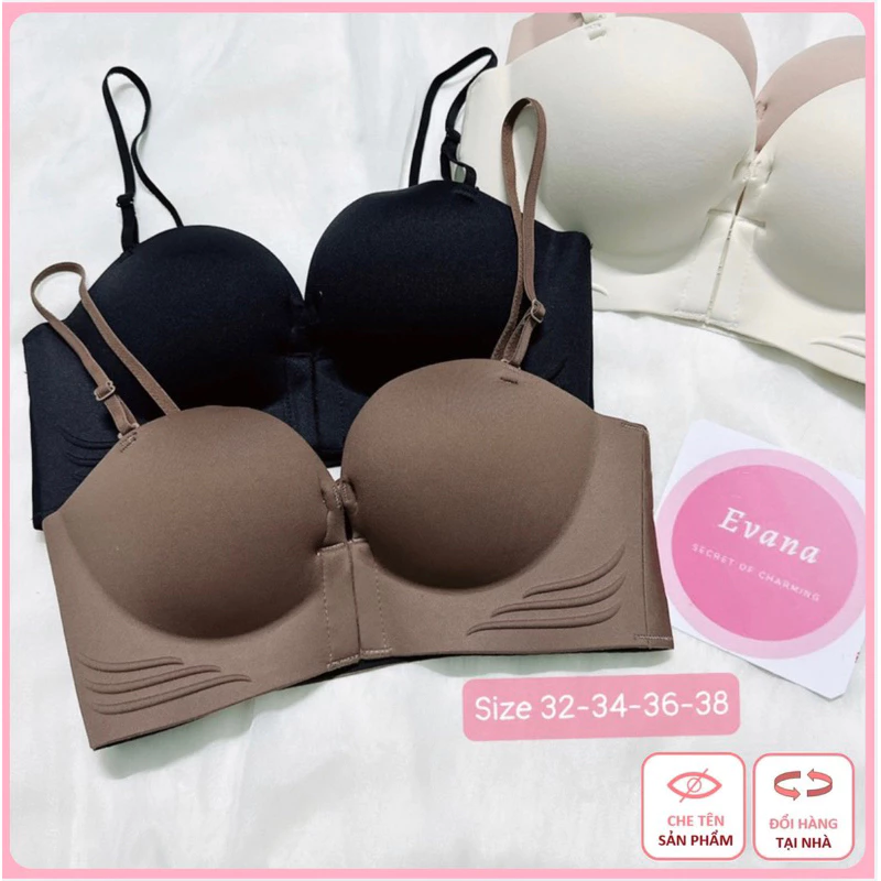 [ĐẸP LOẠI 1-TRỢ GIÁ SỐC] Áo lót cài trước nữ, Áo ngực không dây su đúc không gọng cài trước mút dày nâng ngực A374